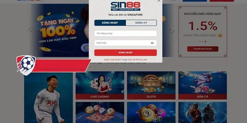 Hướng dẫn tốt về các cách đăng nhập Sin88